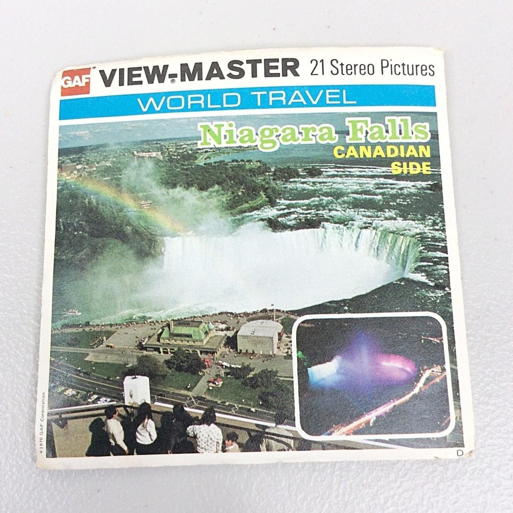 Vintage 1976 GAF View Master Niagara Falls Canada Side 3 Reel Set A656 Travel